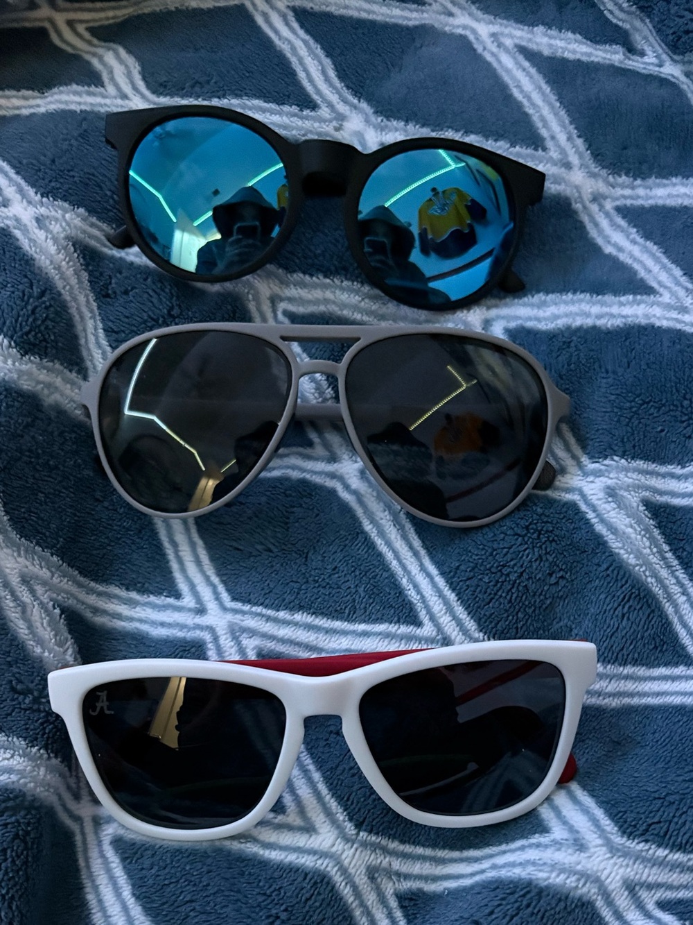 Goodr Sunglasses - $10 a piece, or $25 for all. Hardly worn.